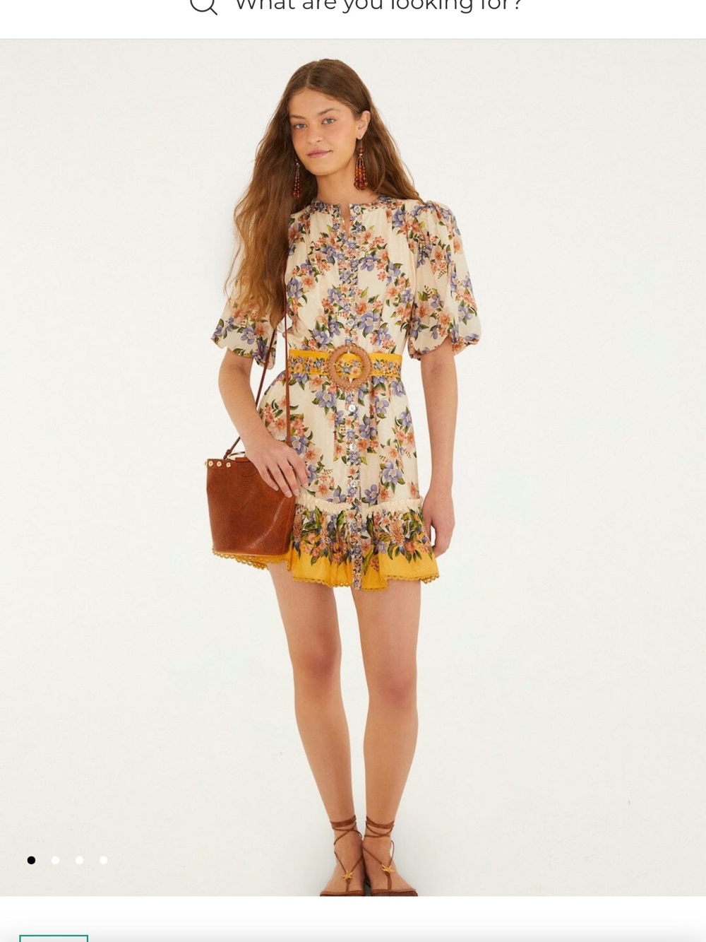 FARM Rio San Hilo Stripes Mini Dress